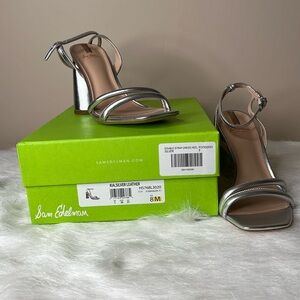 Sam Edelman Silver Leather Sandals